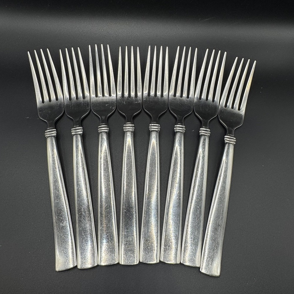 Reed & Barton Regent Heritage Mint 18/10 Stainless 8 Dinner Fork Flatware